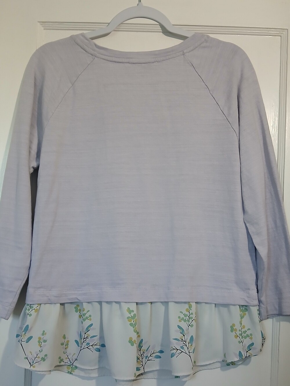 LOFT Layered Ruffle Hem Top - Picture 8 of 9